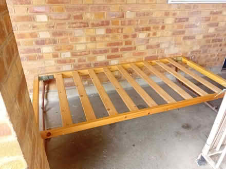 Photo of free 3FT Single wooden Frame Under Bed Guest Trundle Bed (Sele Farm SG14) #1