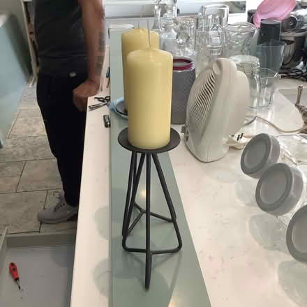 Photo of free Black Metal Candle Holders (Hornchurch) #2
