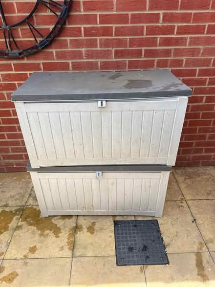 Photo of free 2 garden storage boxes (Ringwood) #1
