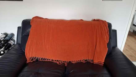 Photo of free Lightweight burnt orange chenille throw (Broomridge FK7) #1