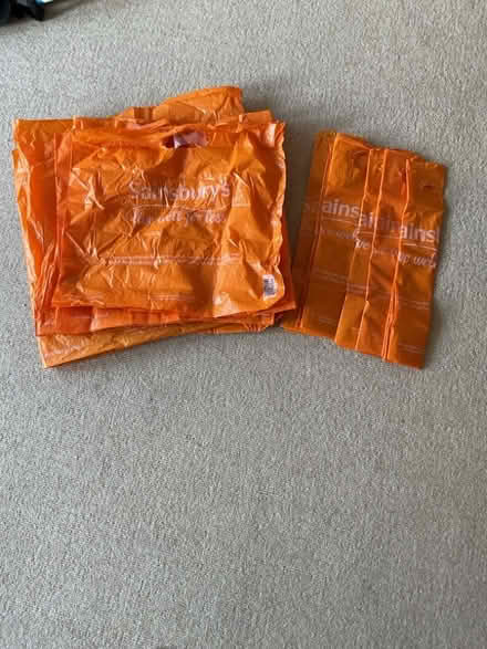 Photo of free 11 Sainsbury’s carrier bags (Leckhampton GL53) #1