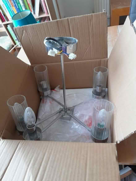 Photo of free Chrome light fitting candelabra (Sandylands morecambe LA3) #1