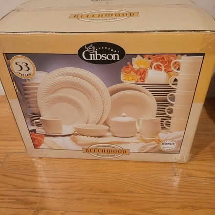 Photo of free Gibson Dinnerware Set (Capitol Hill (near the Roost)) #1