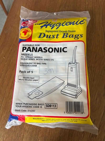 Photo of free Panasonic dust bags (Maidstone) #1