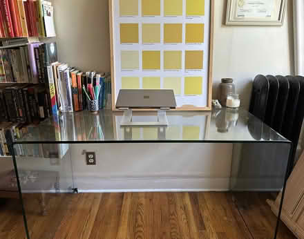 Photo of free Glass Desk (Heavy), Need out now (bed Stuy) #1