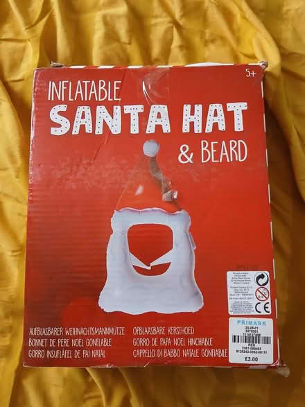Photo of free Inflatable Santa Hat & Beard (Turnpike Lane N15) #2