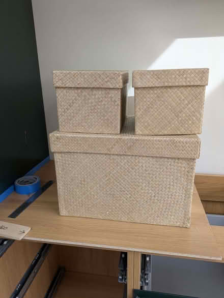 Photo of free Rattan nesting storage boxes (World's End SY6) #2