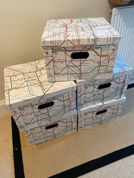 Photo of free 5 storage boxes with lids (Widcombe, Bath) #1