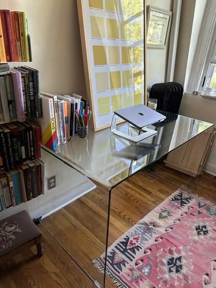 Photo of free Glass Desk (Heavy), Need out now (bed Stuy) #2