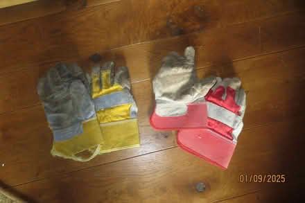 Photo of free Two pairs of worksmen's gloves (Little Welland WR13) #1