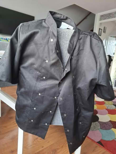 Photo of free Small man chef jacket, black (ME20) #1
