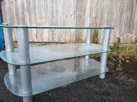 Photo of free Glass TV cabinet (Merseybank estate) #1