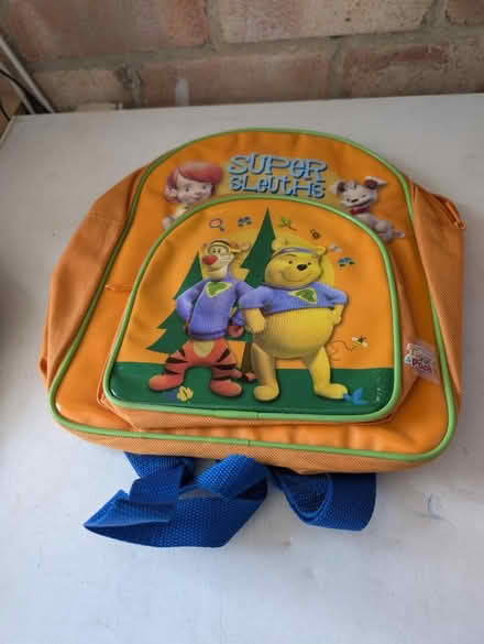 Photo of free Winnie the pooh rucksack (Woodley RG5) #1