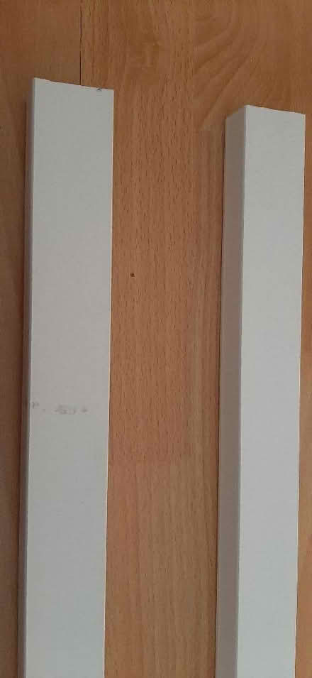 Photo of free white plastic cable cord concealer x2 (Loanhead EH20) #3