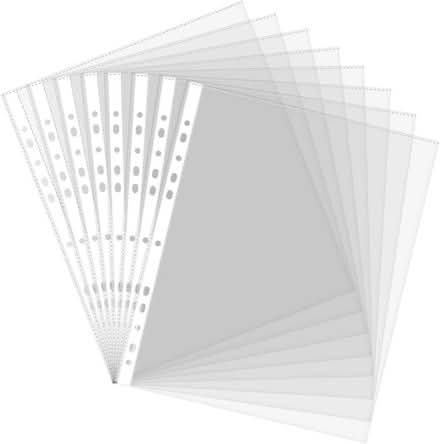 Photo of Approx 10 A4 Plastic Punched Filing Wallets (Hoddesdon EN11) #1