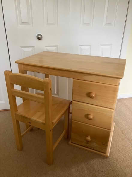 Photo of free Child's desk and chair (Balerno) #1