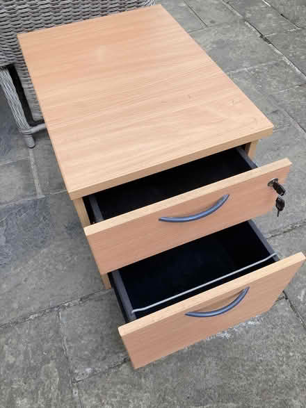 Photo of free small filing cabinet with lock (Lower Kilburn DE56) #2