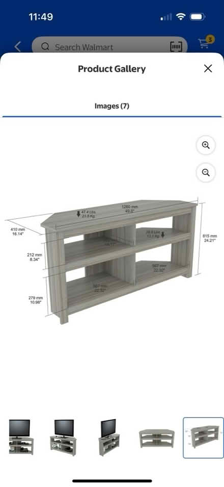 Photo of free Corner TV stand (West Dublin) #3