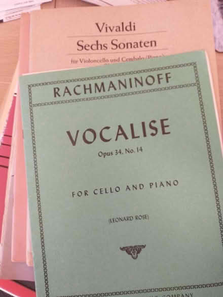Photo of free Pile of cello and piano music (Endmoor LA8) #1