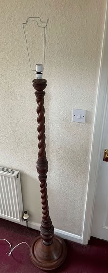 Photo of free Wooden standard lamp (Hucclecote GL3) #1