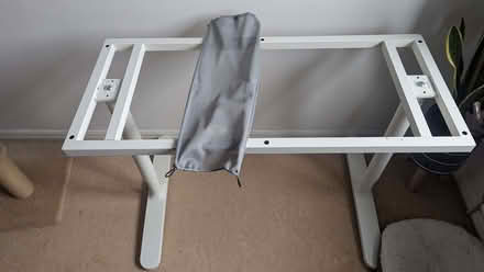 Photo of free IKEA BEKANT Underframe for table top, white, 160x80 cm (Colton LS15) #1