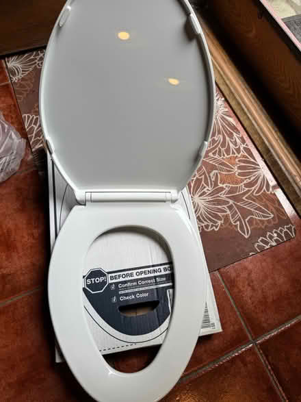 Photo of free White elongated toilet seat (Lake Mohegan, NY) #1