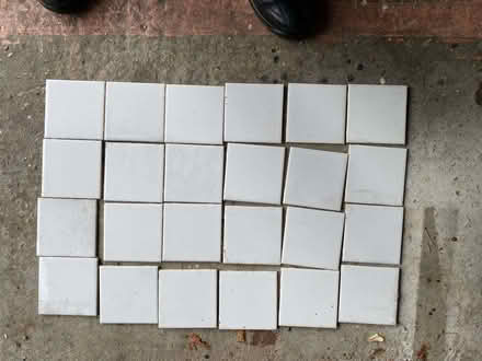 Photo of free White tiles 4¼in. Unused (Merley BH21) #1