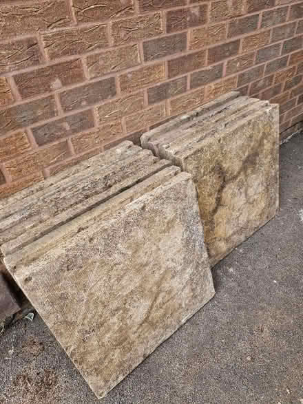 Photo of free 8 heavy duty 60 x 60cm slabs (Up Hatherley GL51) #1