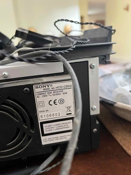 Photo of free Sony CD/radio player (Sheffield Park TN22) #2