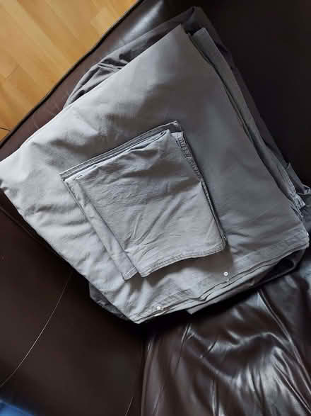 Photo of free IKEA Grey Double Bedding (Morley Green SK9) #2