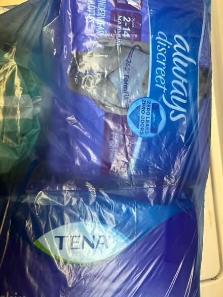 Photo of free Women’s Incontinence disposables (The Annex. Bloor/Bathurst) #1