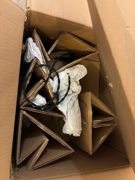 Photo of free Antique Brass Pendant Light fitting (BS6) #2