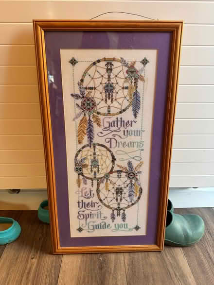 Photo of free Framed cross stitch picture (Lords Wood ME5) #1