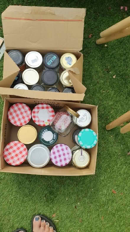 Photo of free 2 boxes of empty jars (The Camp AL4) #1