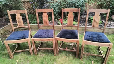 Photo of free 4 Original Art Deco Dining Chairs (Catford South SE6) #1