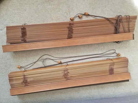 Photo of free Wooden venetian blinds (1 pair) (Twickenham) #1