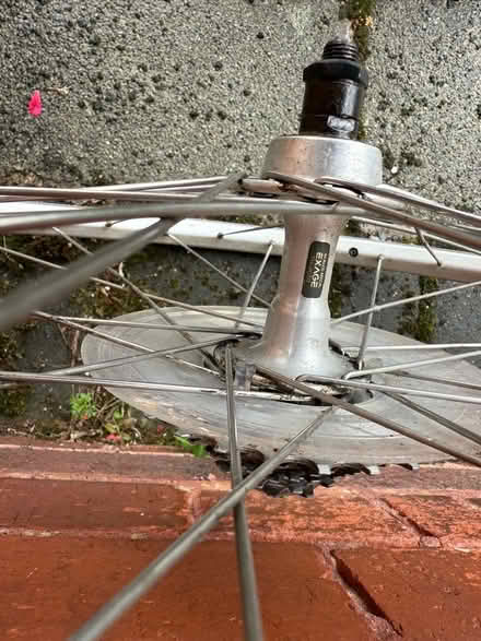 Photo of free Pair of 26” basic mountain bike wheels. QR, 7 speed (Formby L37) #4