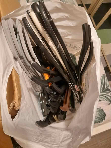 Photo of free Bag of coat hangers (Sandylands morecambe LA3) #1