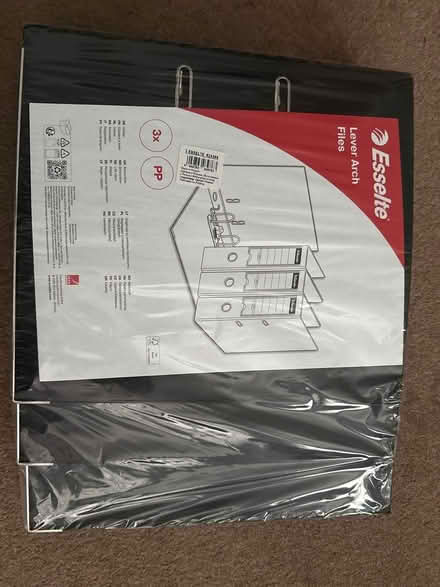 Photo of free 3 black lever-arch files (Town Centre Cheltenham) #1