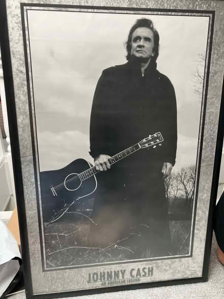 Photo of free Framed Johnny Cash poster (Firswood M16) #1