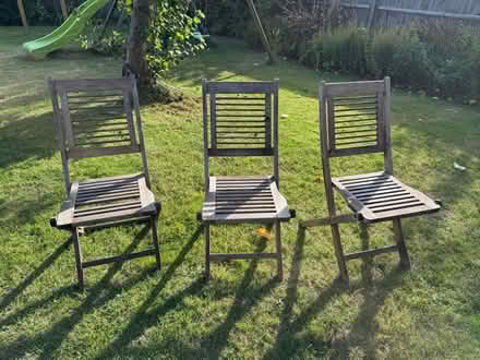 Photo of free Wooden Garden Chairs (South Didcot OX11) #1