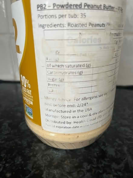 Photo of free pb2 peanut butter protein foods (Mitcham CR4) #2