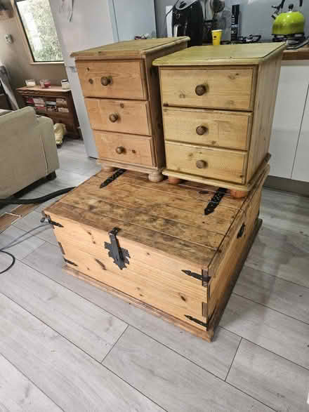 Photo of free Pine coffee table and drawers (Henwick) #2