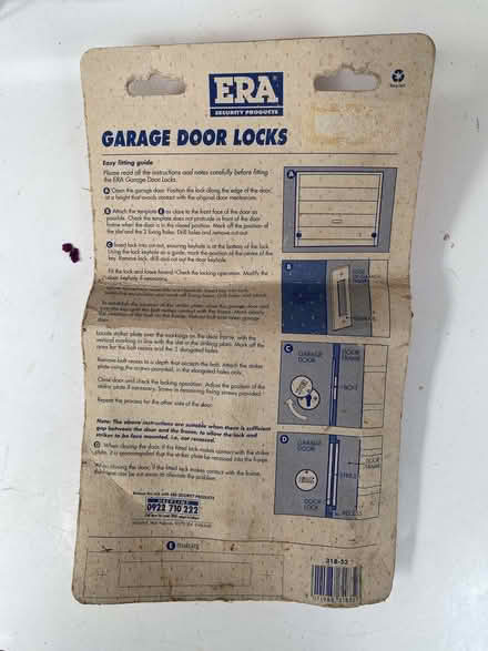 Photo of free Garage Door Locks x 2 (Runcton PO20) #2