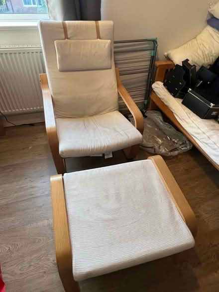 Photo of free IKEA poang chair and foot stool (New Stapleford NG9) #1