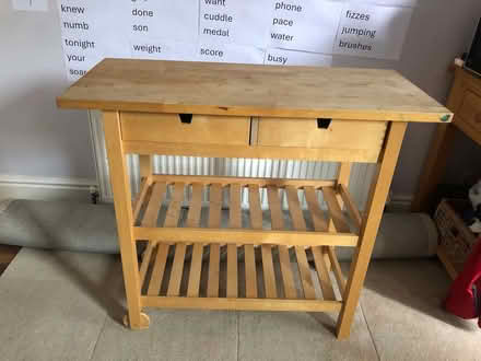 Photo of free Wooden Kitchen Trolley, used (Woodseats S8) #1
