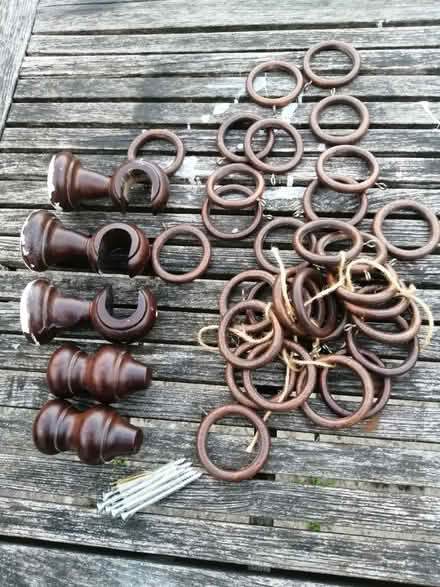 Photo of free Wooden curtain pole accessories (Epsom KT19) #1