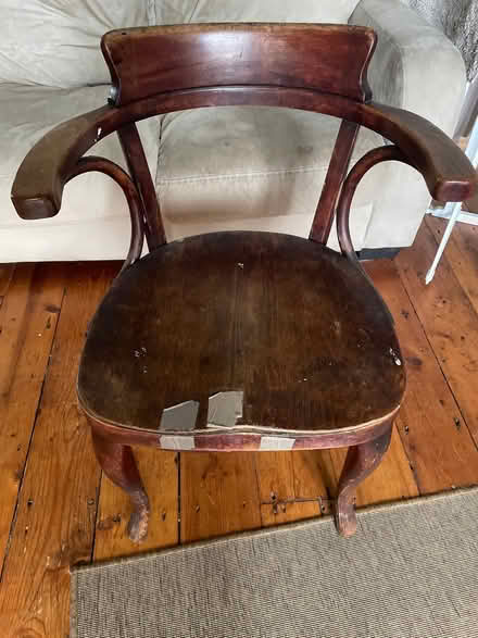 Photo of free Wooden chair - needs work (Freehold LA1) #1