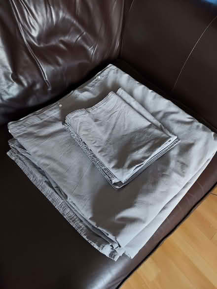 Photo of free IKEA Grey Double Bedding (Morley Green SK9) #1