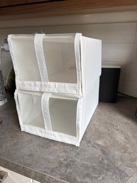 Photo of free 2 x shoe storage boxes (Hitchin (South)) #1